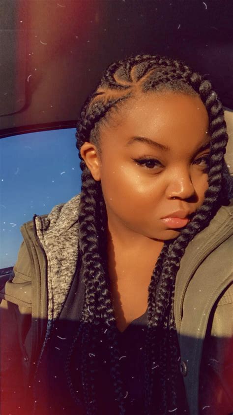 box braids with lemonade braids|jumbo lemonade braids styles.